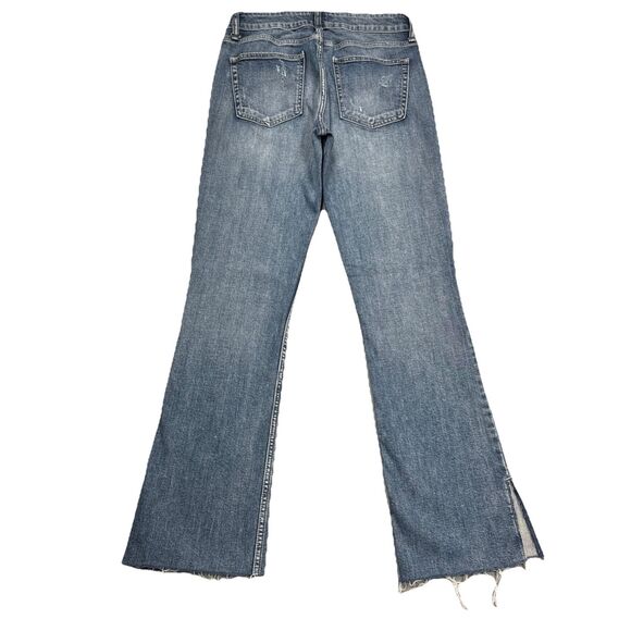 Silver Jeans Avery Slim Bootcut 27 Blue Distressed Stretch Womens Measures 28x30 - Picture 2 of 8